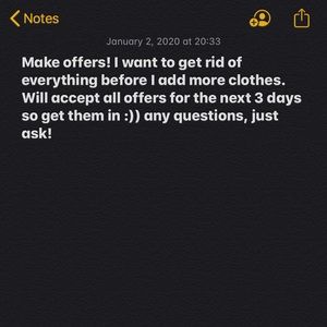 MAKE OFFERS. Will accept all for the next 72 hours